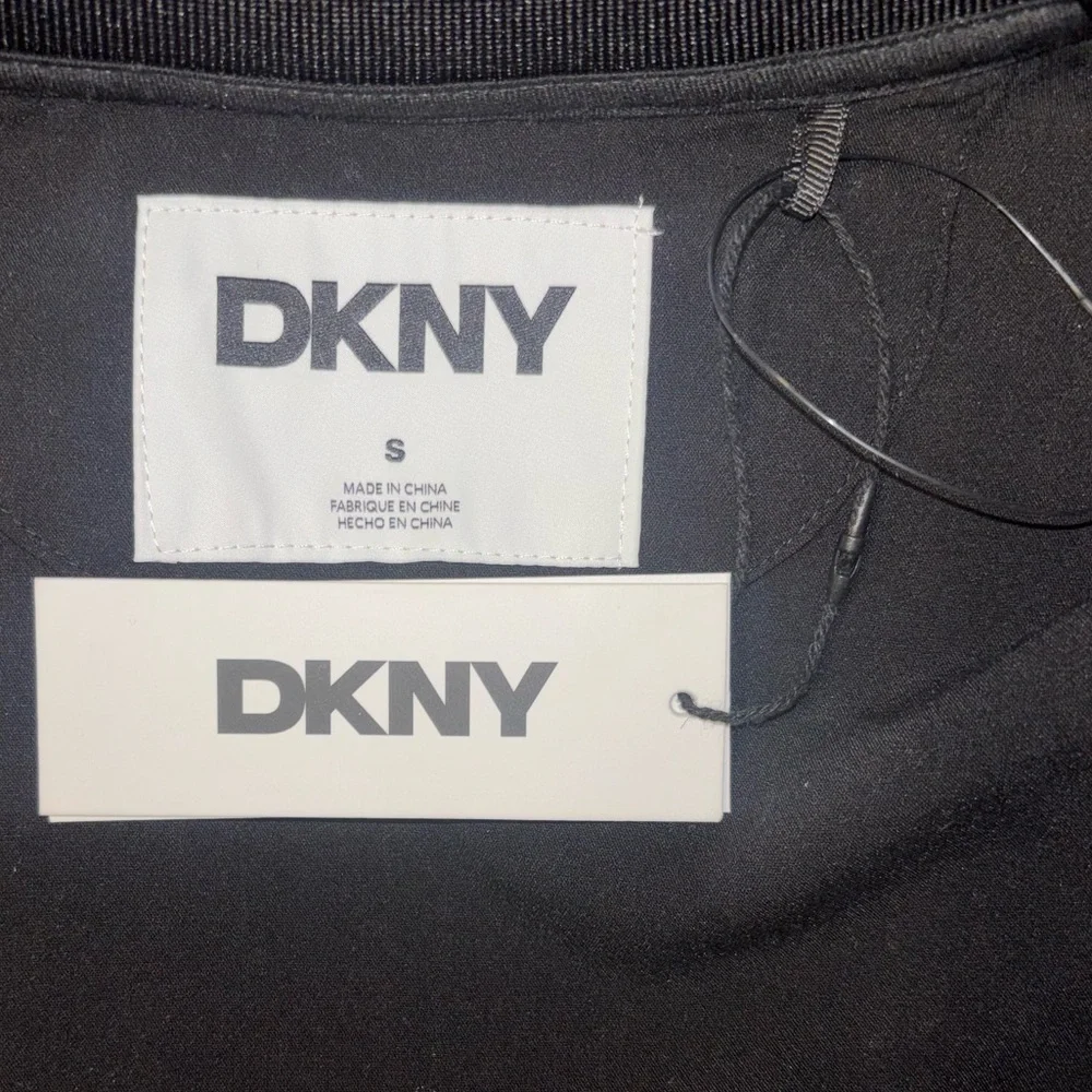 DKNY Scuba Jacket Full Zip King Black Lightweight Pockets Men’s Size Small - Picture 13 of 14
